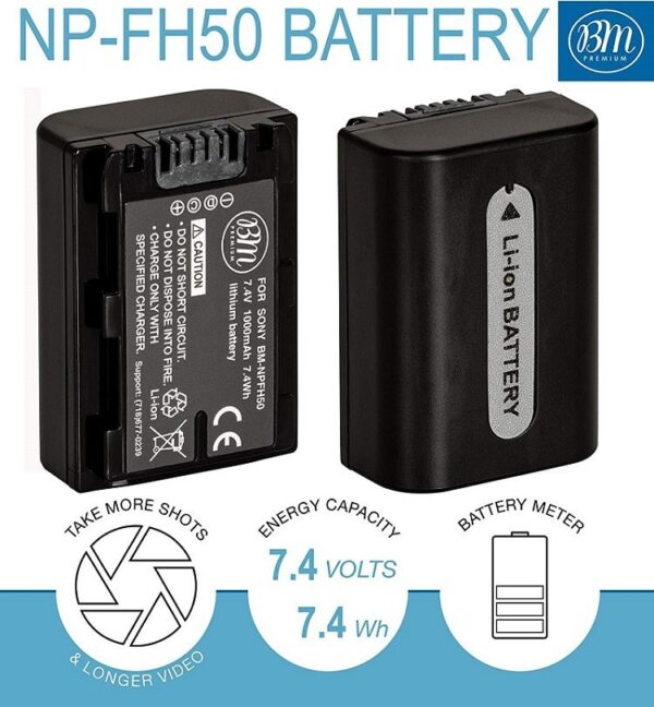 باتری سونی مشابه اصلی Sony NP-FH50 Battery HC