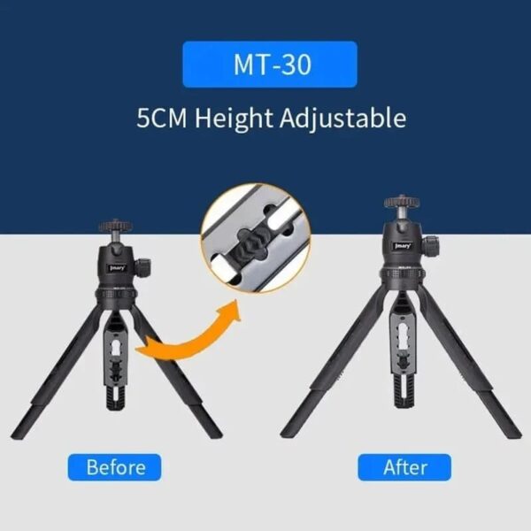 سه پایه رومیزی جی ماری Jmary MT-30 به همراه هولدر موبایل
